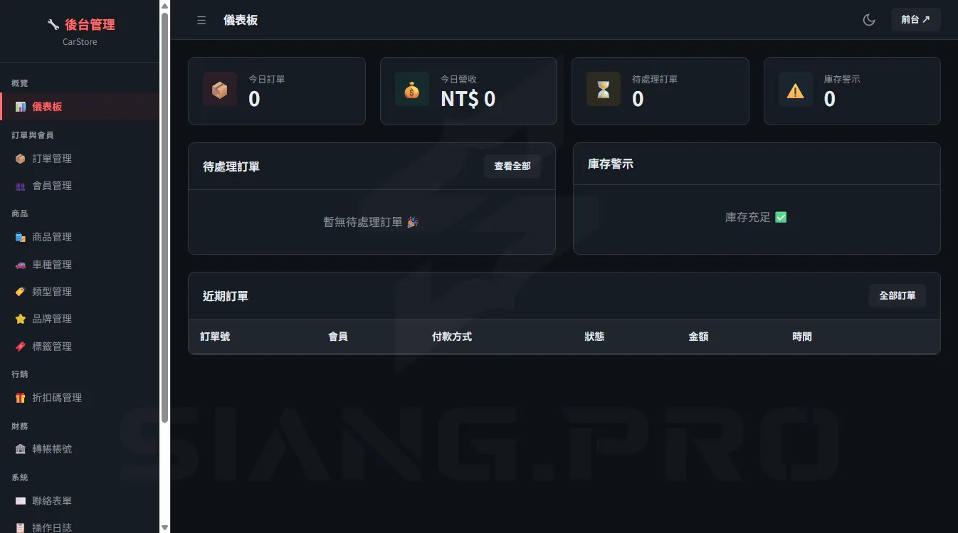 SiangPro 汽車周邊代購網站 案例圖 7
