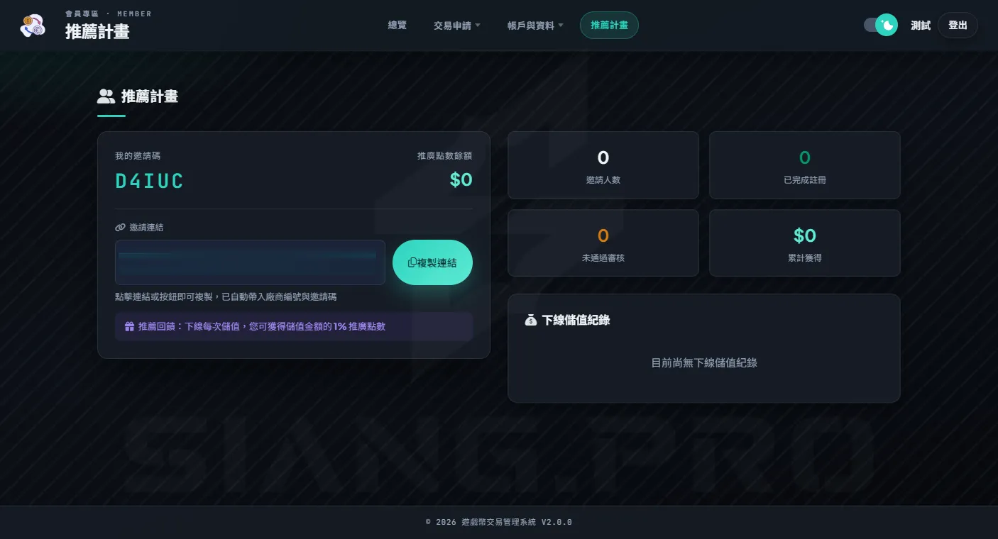 幣商交易管理系統 案例圖 4